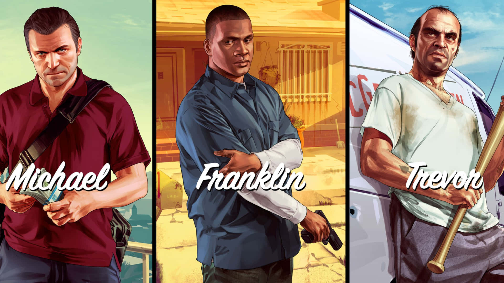 Fondode Pantalla Para Grand Theft Auto V En Resolución 1440p Con El Protagonista.