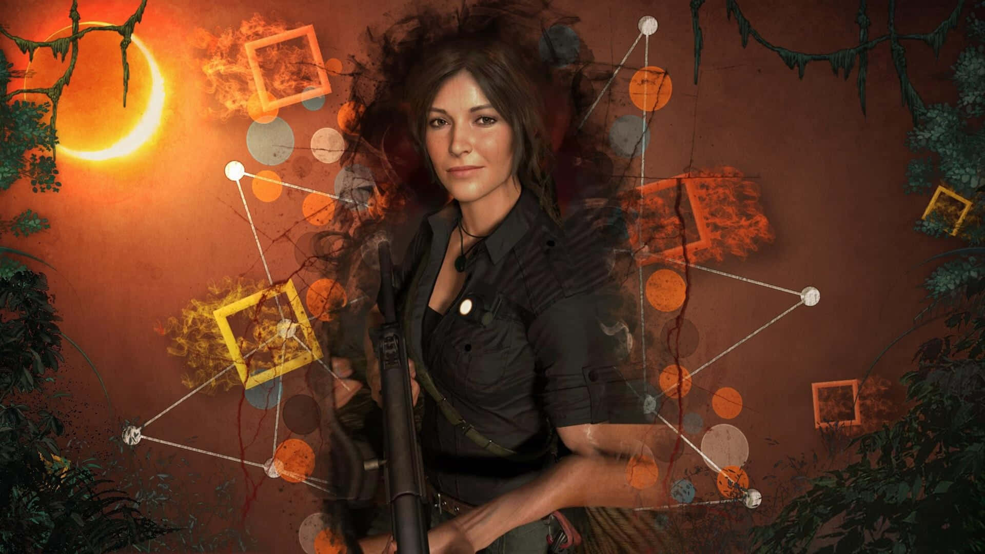 Följmed Lara Croft På Ett Äventyr I Shadow Of The Tomb Raider.
