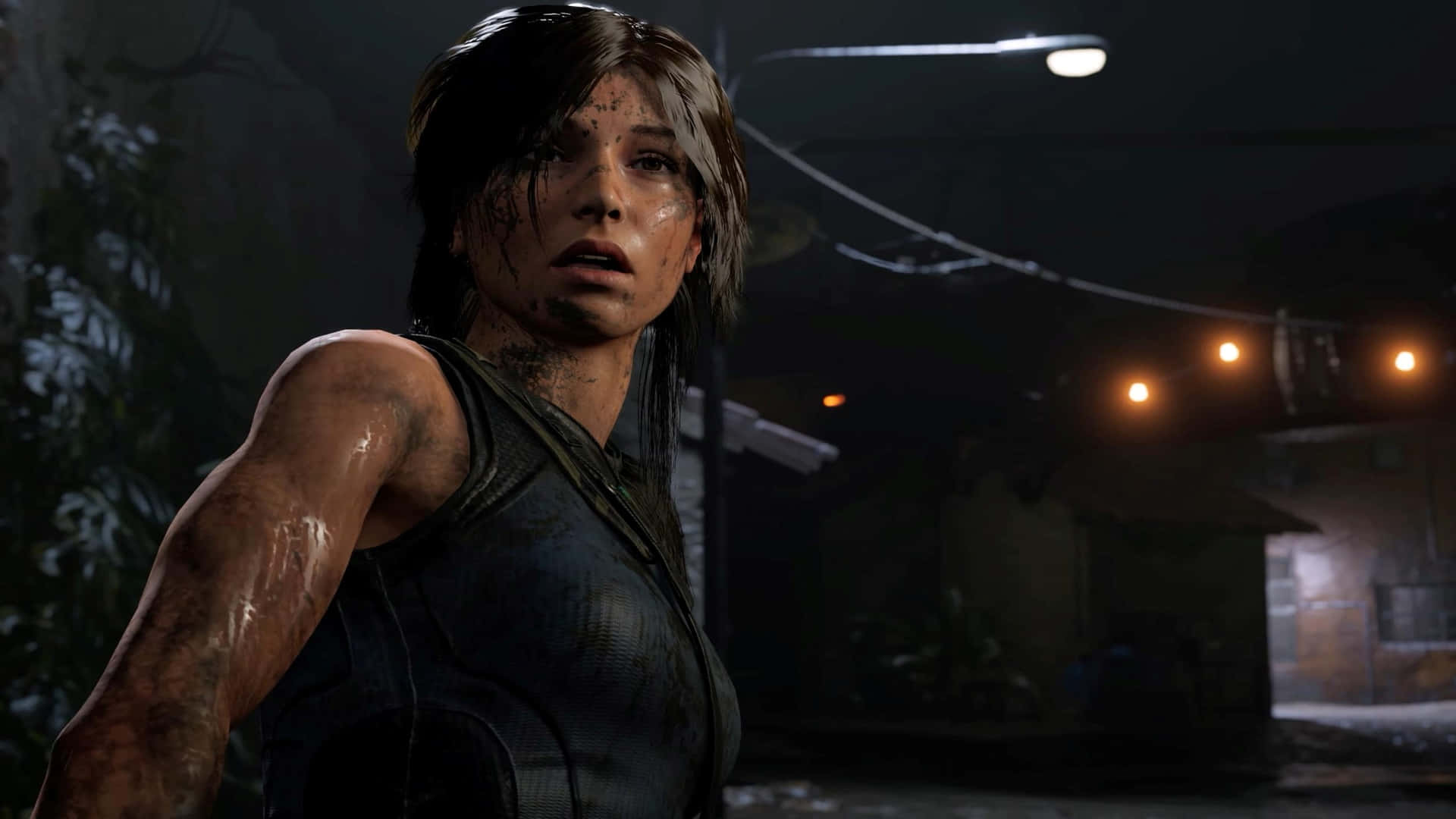 The Tomb Raider Is Standing In The Dark