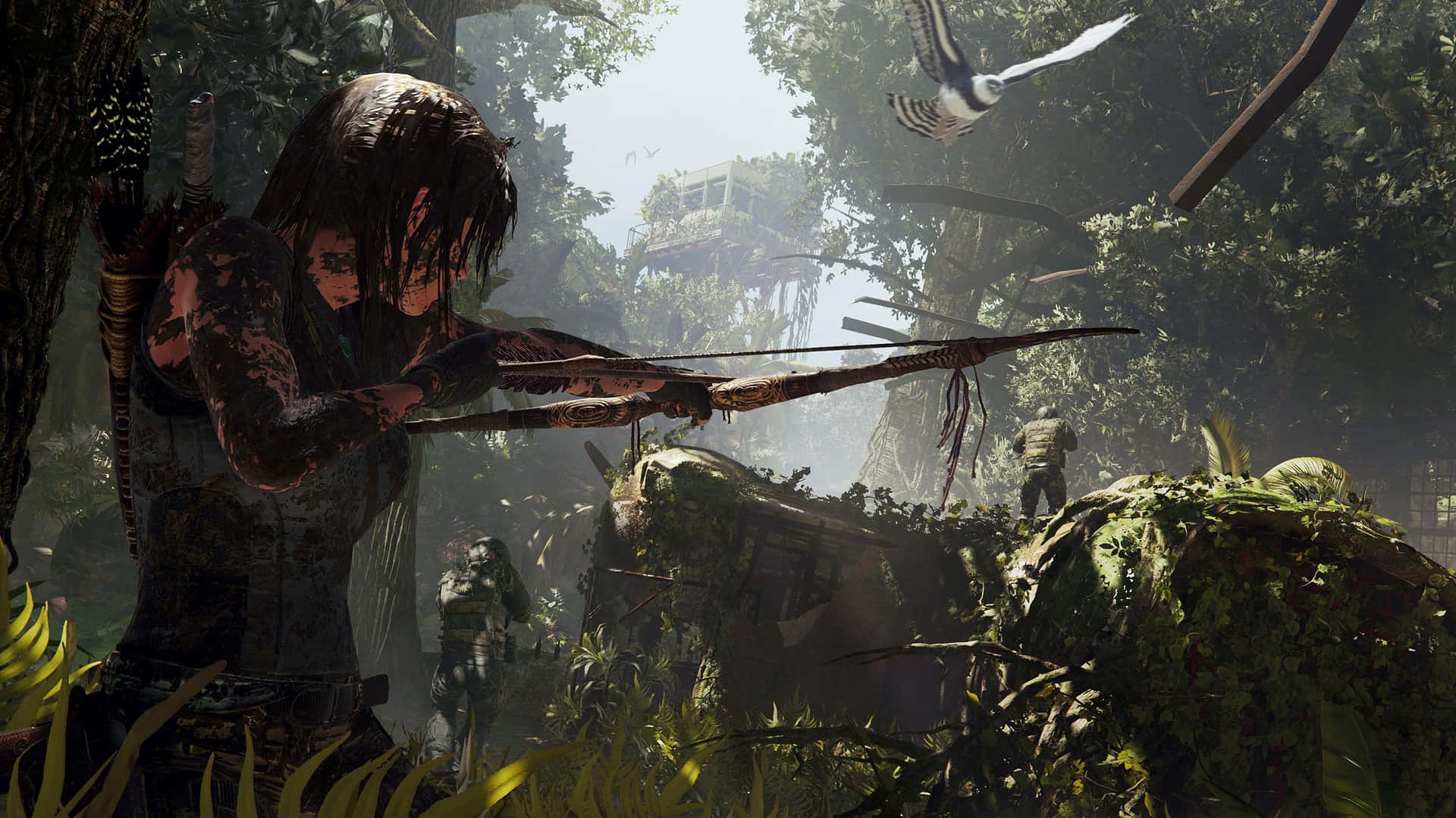 The Tomb Raider Is In The Jungle With A Bow
