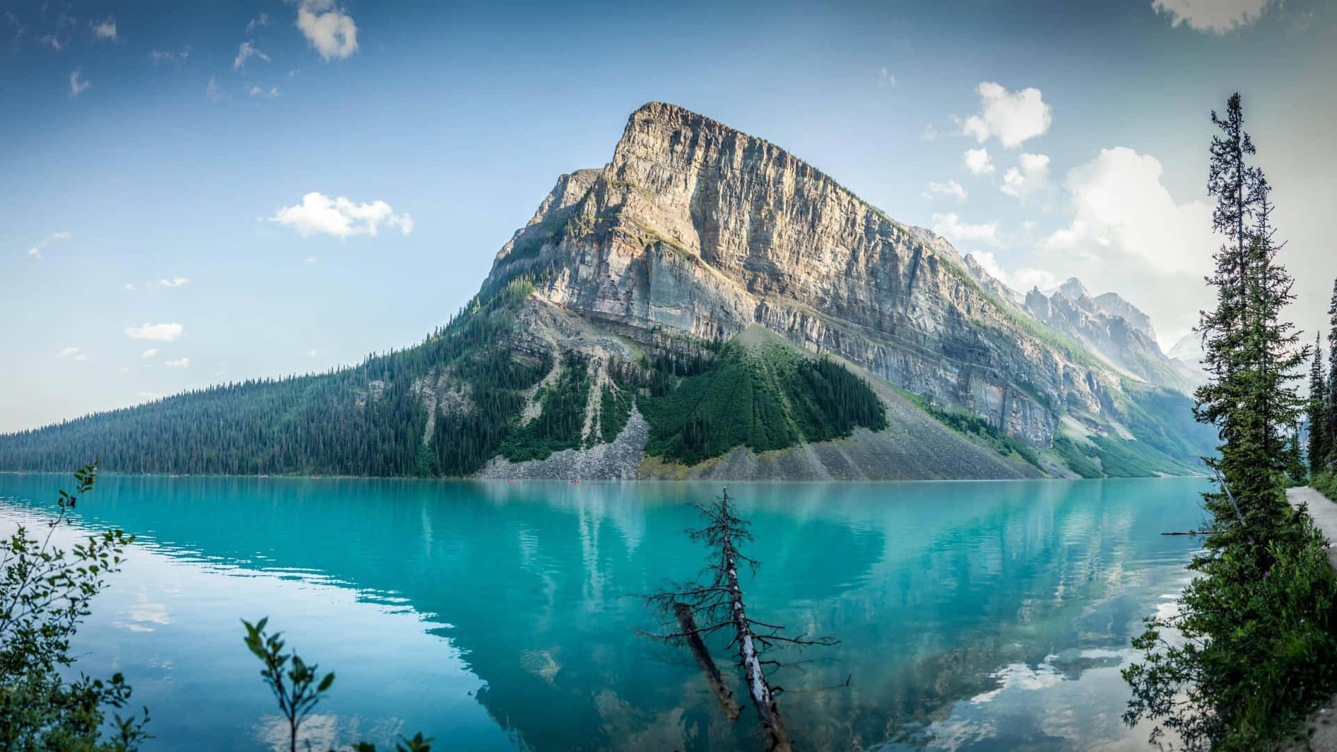 1440preisethema Hintergrundbild Von Lake Louise