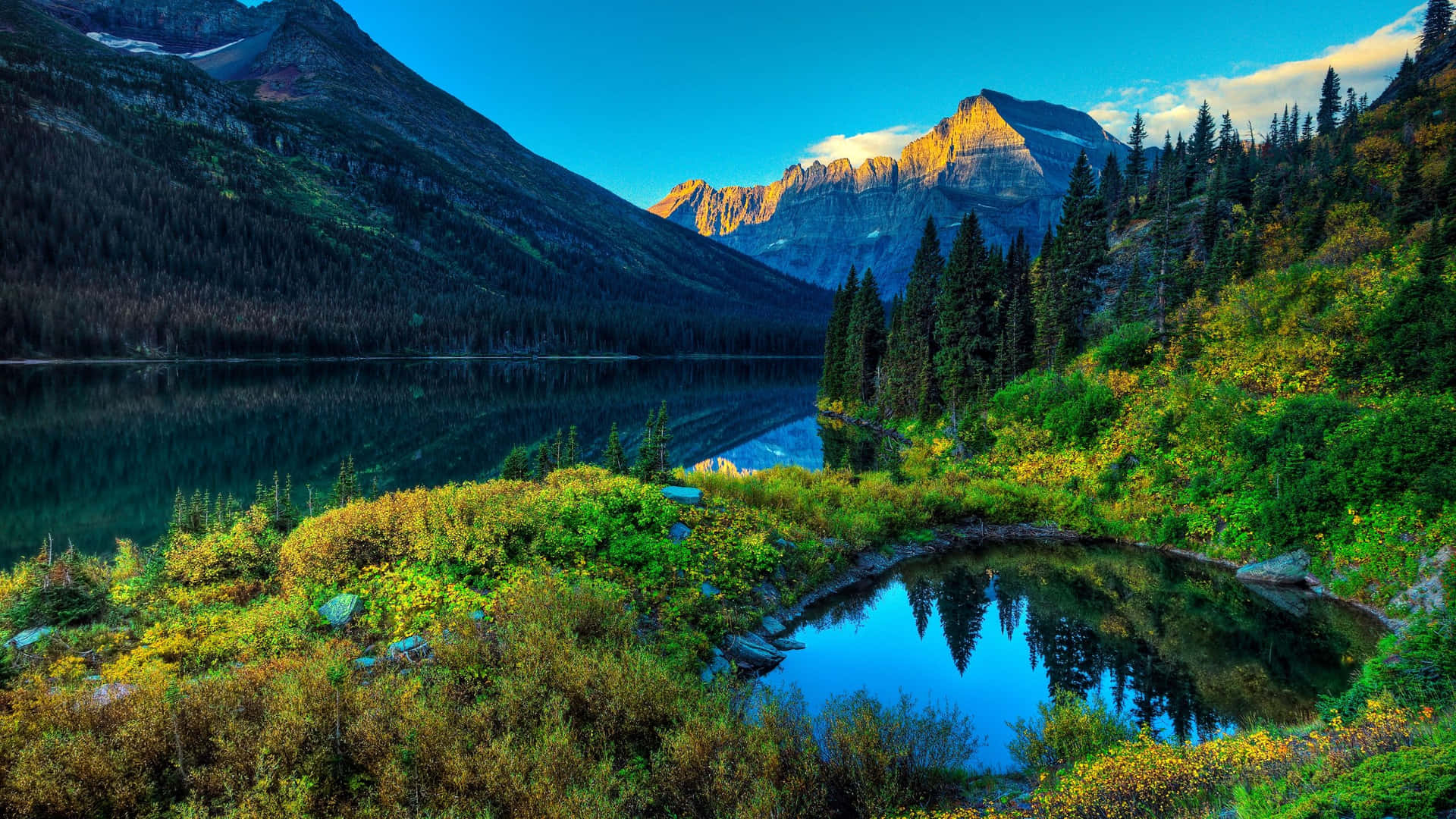 1440p Travel Mountain Lake Background