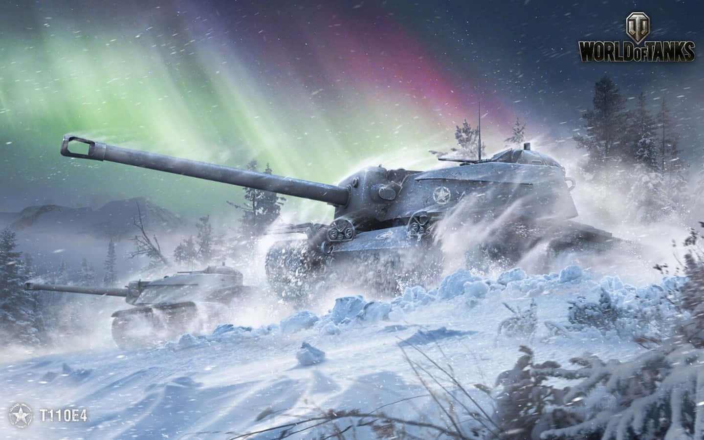 T110e4 In Snow 1440x900 Tanks Wallpaper