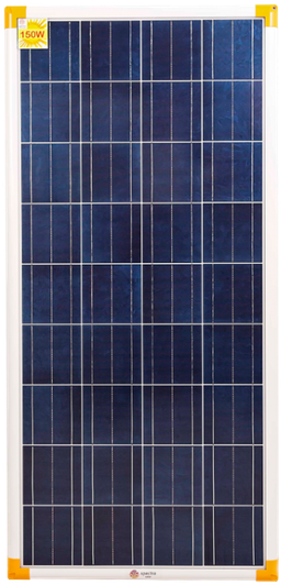 150 W Monocrystalline Solar Panel PNG