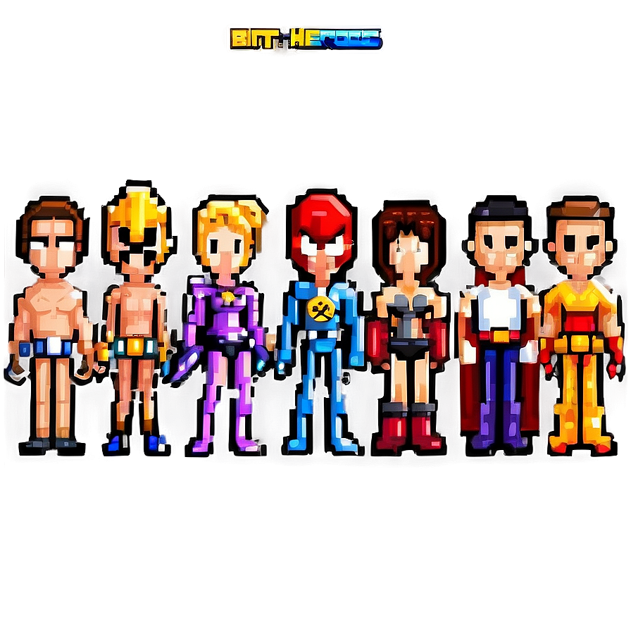 16 Bit Pixel Heroes Png 3 PNG