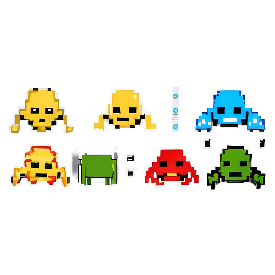 16 Bit Space Invaders Png Fvl PNG
