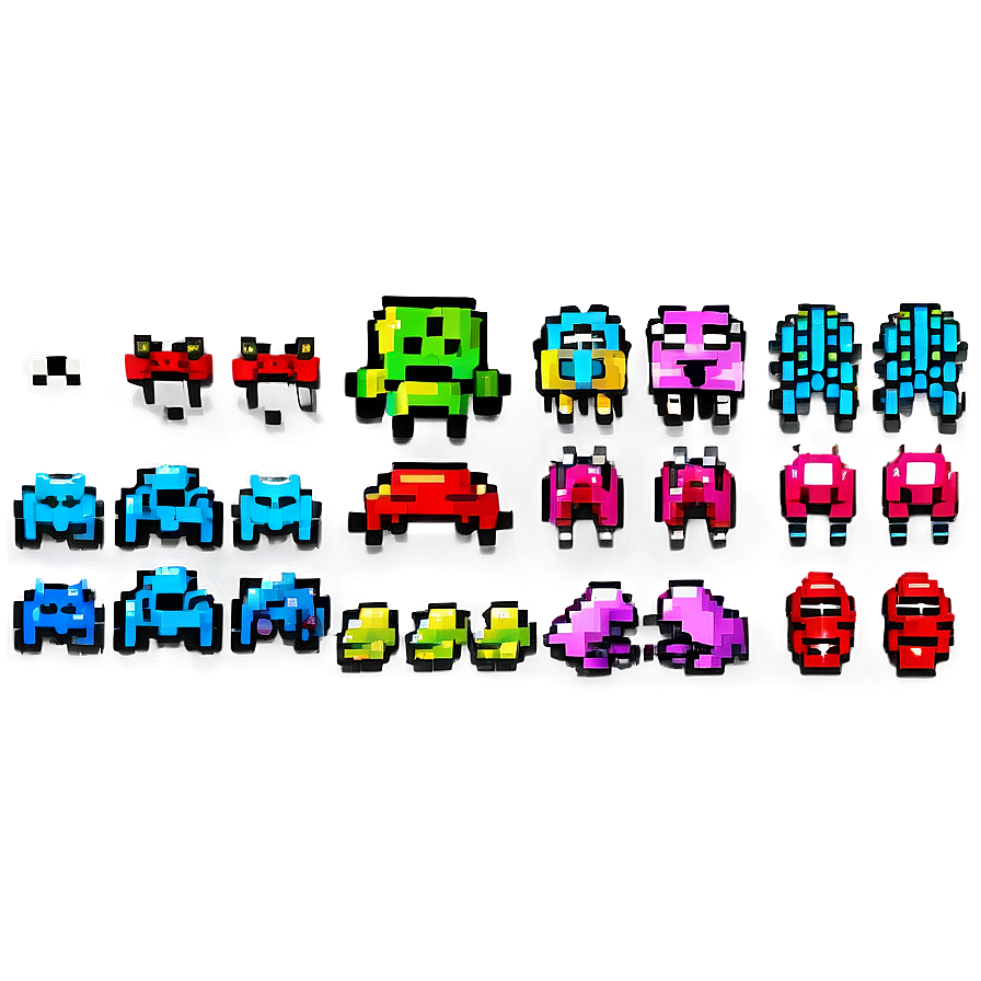 16 Bit Space Invaders Png Nte PNG