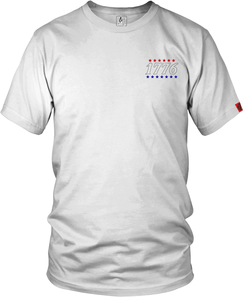 1776 Stars Patriotic T Shirt Design PNG