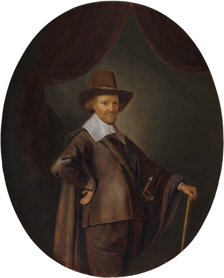 17th Century Gentleman Portrait PNG