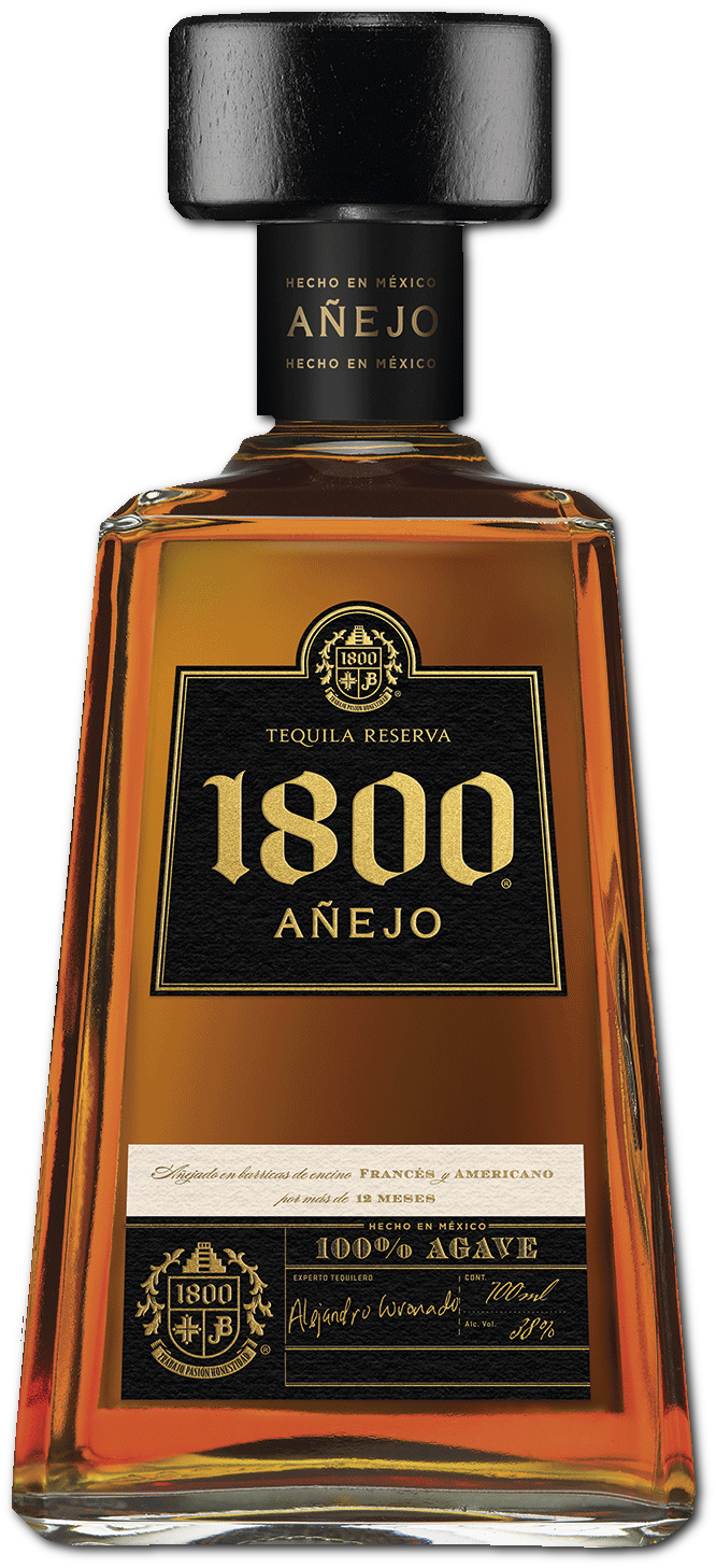 1800 Anejo Tequila Bottle PNG