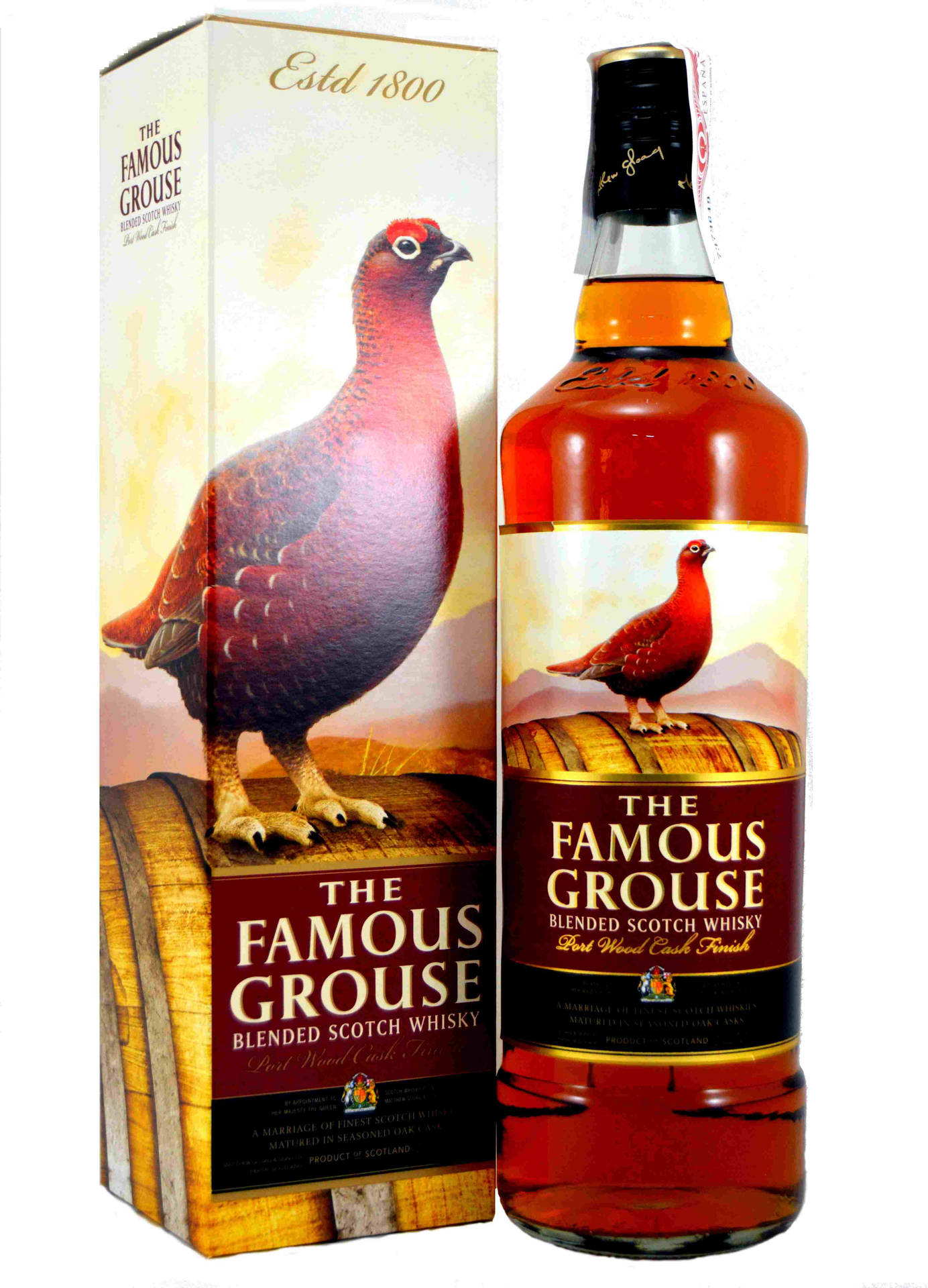 1800famous Grouse Blended Scotch: 1800 Famous Grouse Escocés Mezclado. Fondo de pantalla