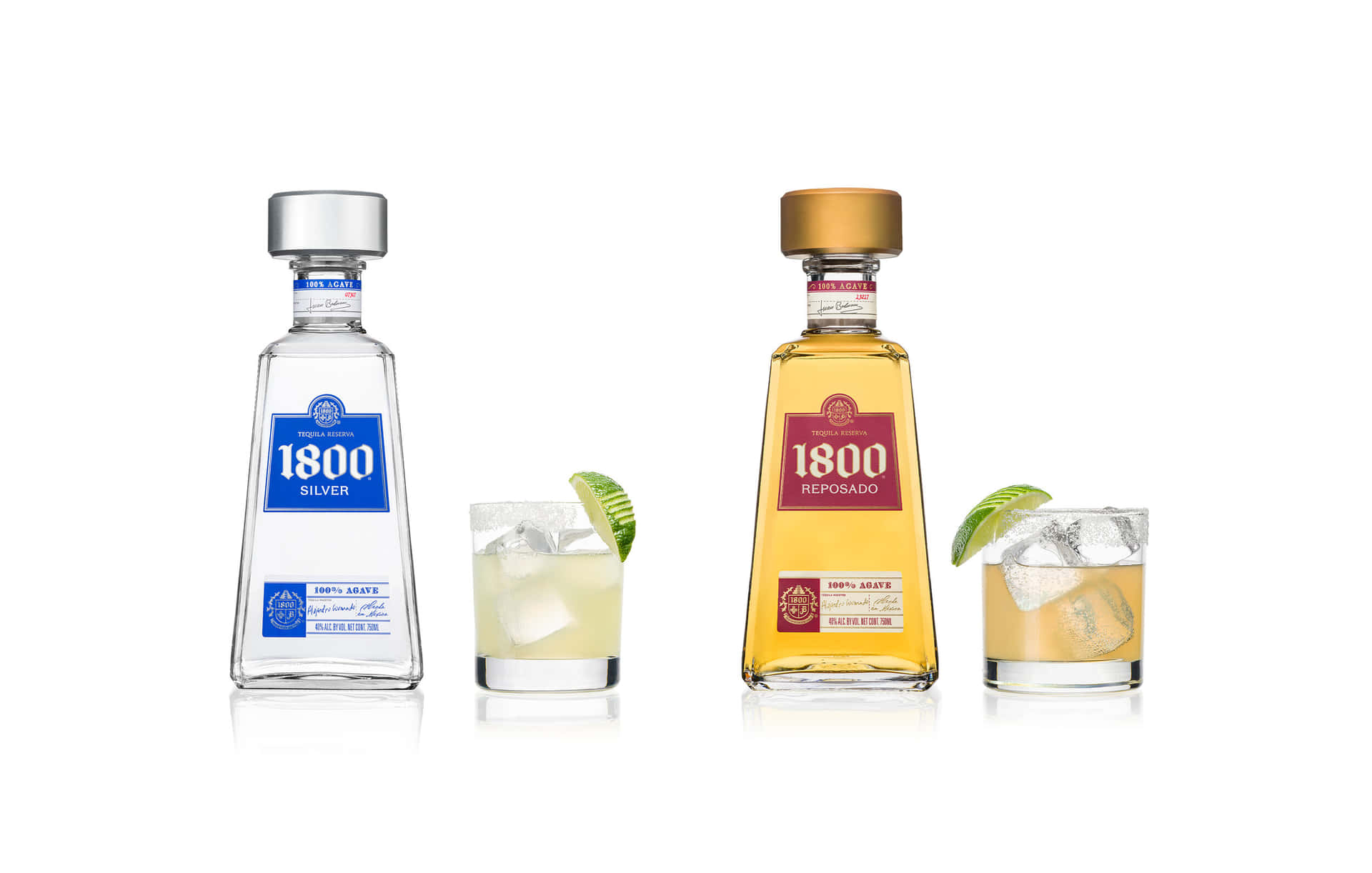 "Elevate Your Spirits with 1800 Tequila Silver and Reposado During Evening Relaxation" Wallpaper