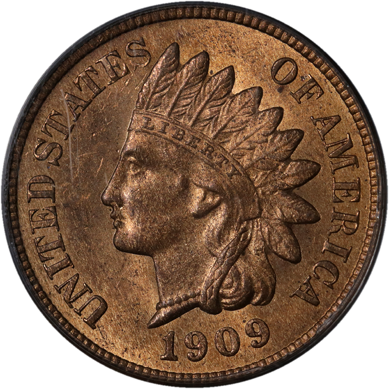 1909 Indian Head Penny PNG