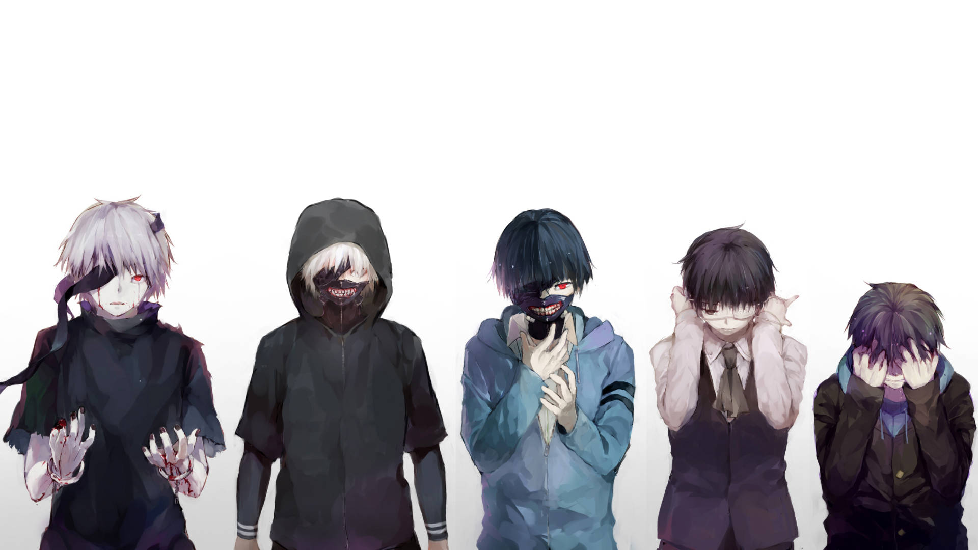 Download 1920 X 1080 Anime Ken Kaneki Wallpaper | Wallpapers.com