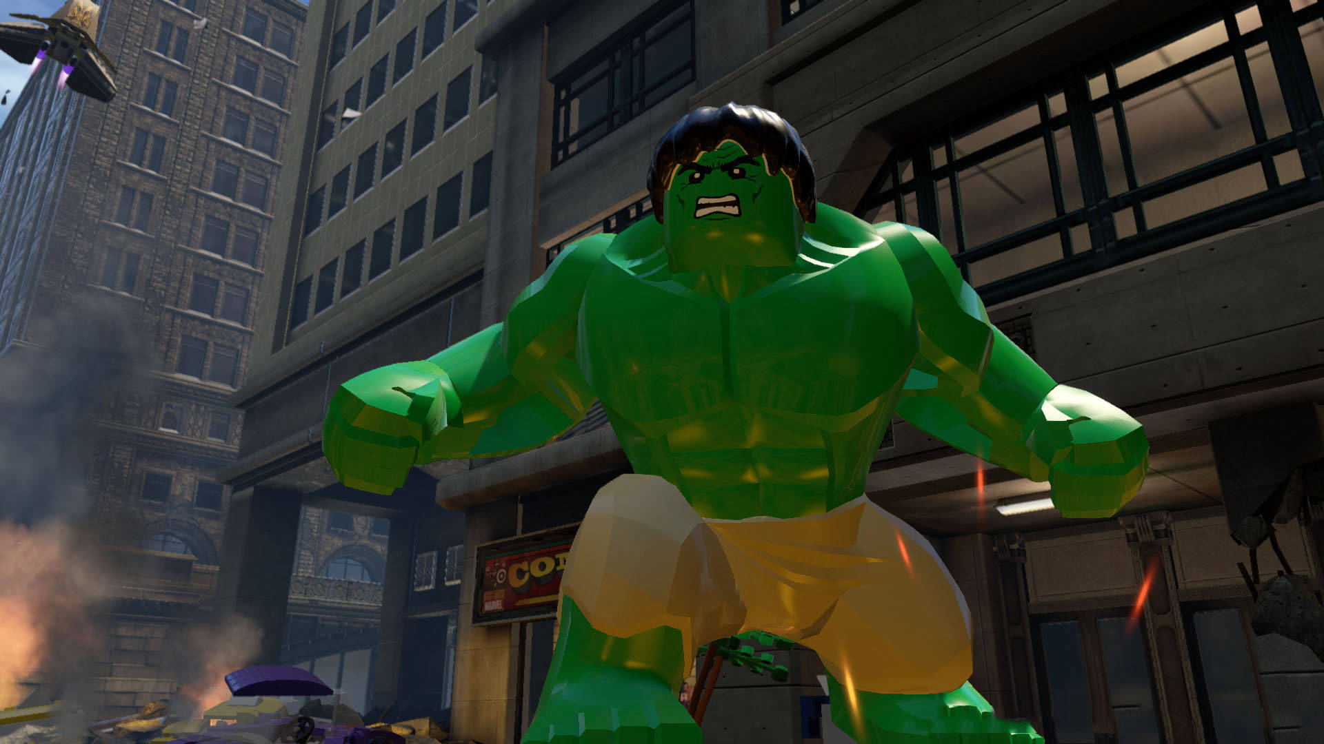 1920x 1080 Los Vengadores Lego Hulk Fondo de pantalla