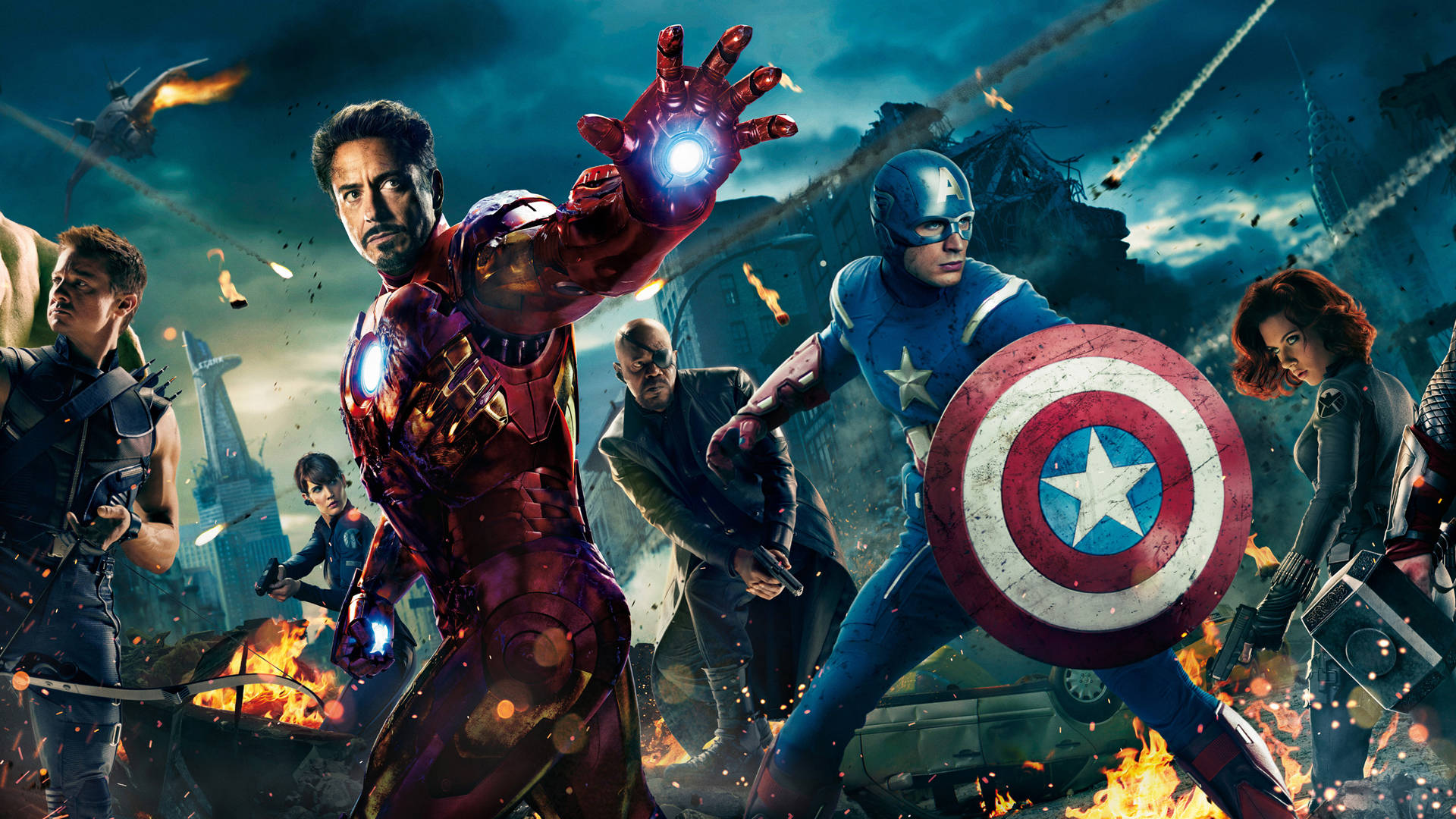 De Avengers - Jordens Stærkeste Helte Wallpaper