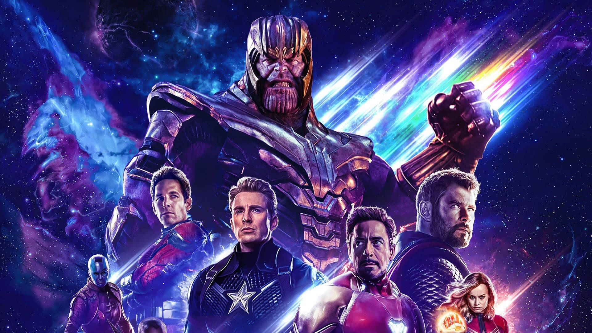1920 X 1080 Avengers And Thanos Wallpaper