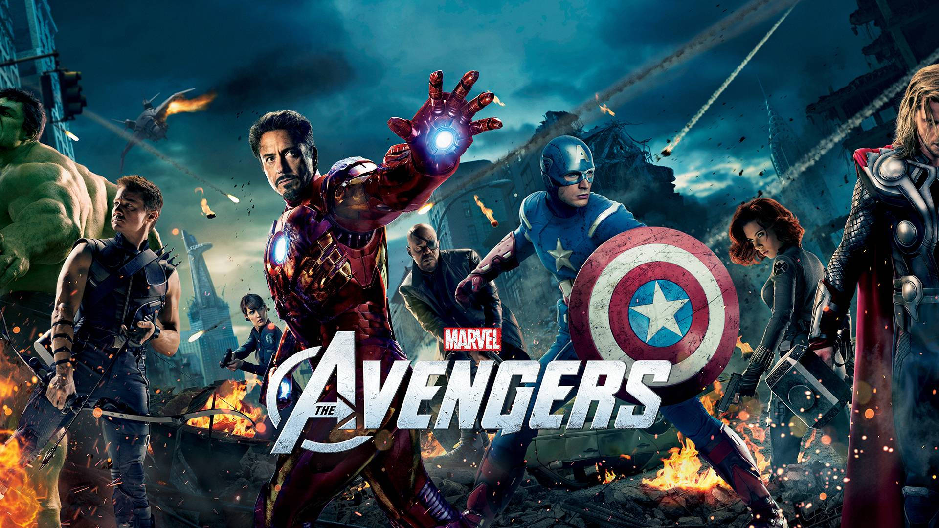 Deursprungliga Superhjältarna - The Avengers. Wallpaper