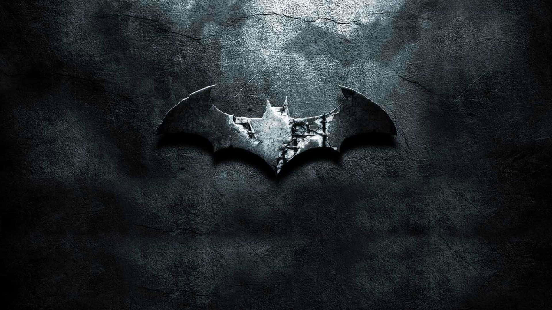 1920x1080logo De Batman En Metal Fondo de pantalla