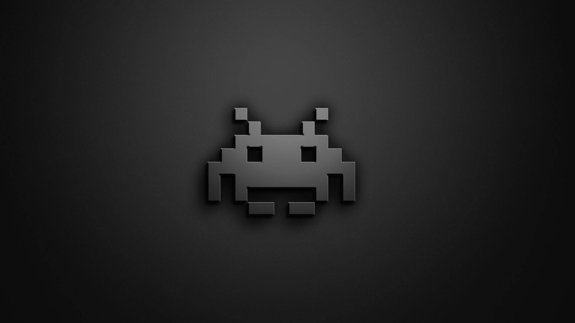 Download 1920 X 1080 Gaming Space Invaders Crab Icon Wallpaper | Wallpapers .com