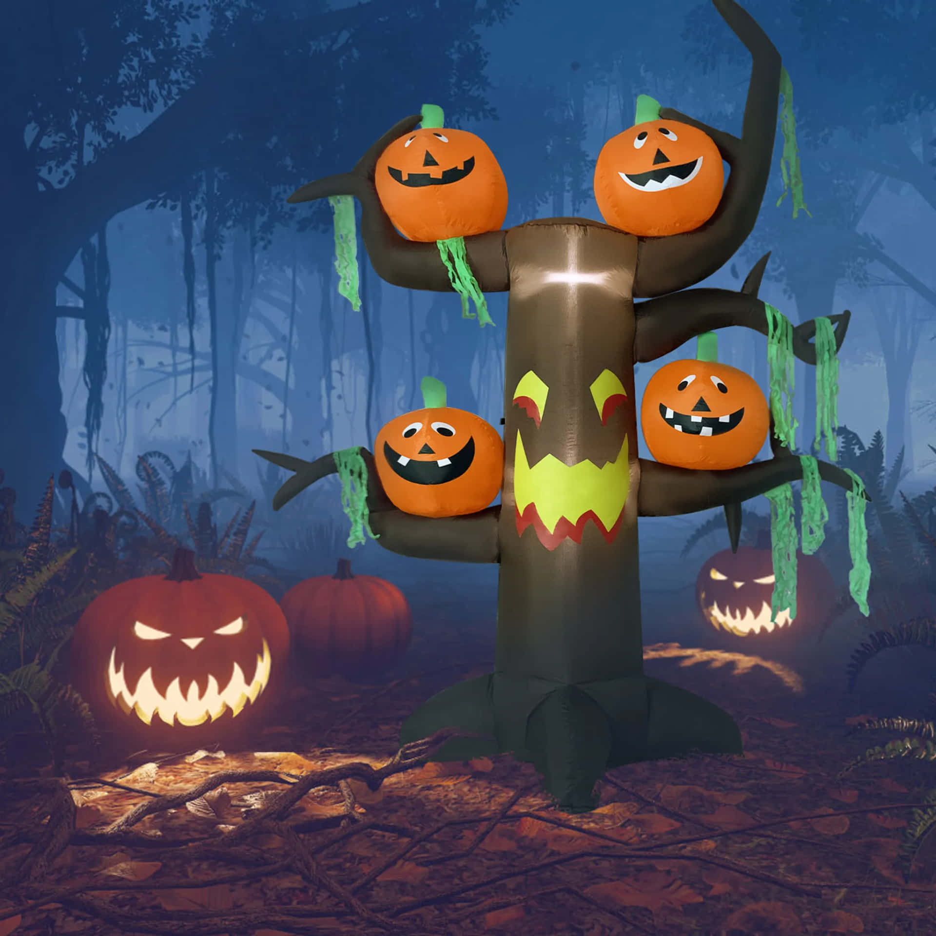 Check out this spooky Halloween night! Wallpaper