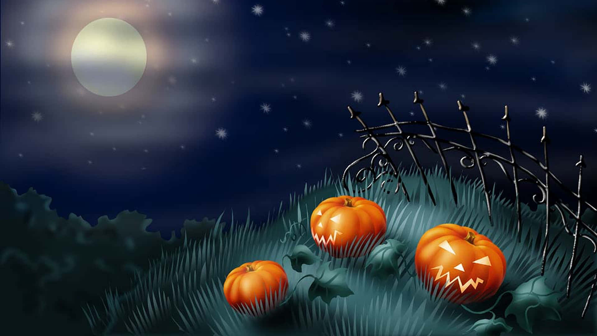 Fåin Halloween-stämningen Med Denna Festliga Bakgrundsbild. Wallpaper
