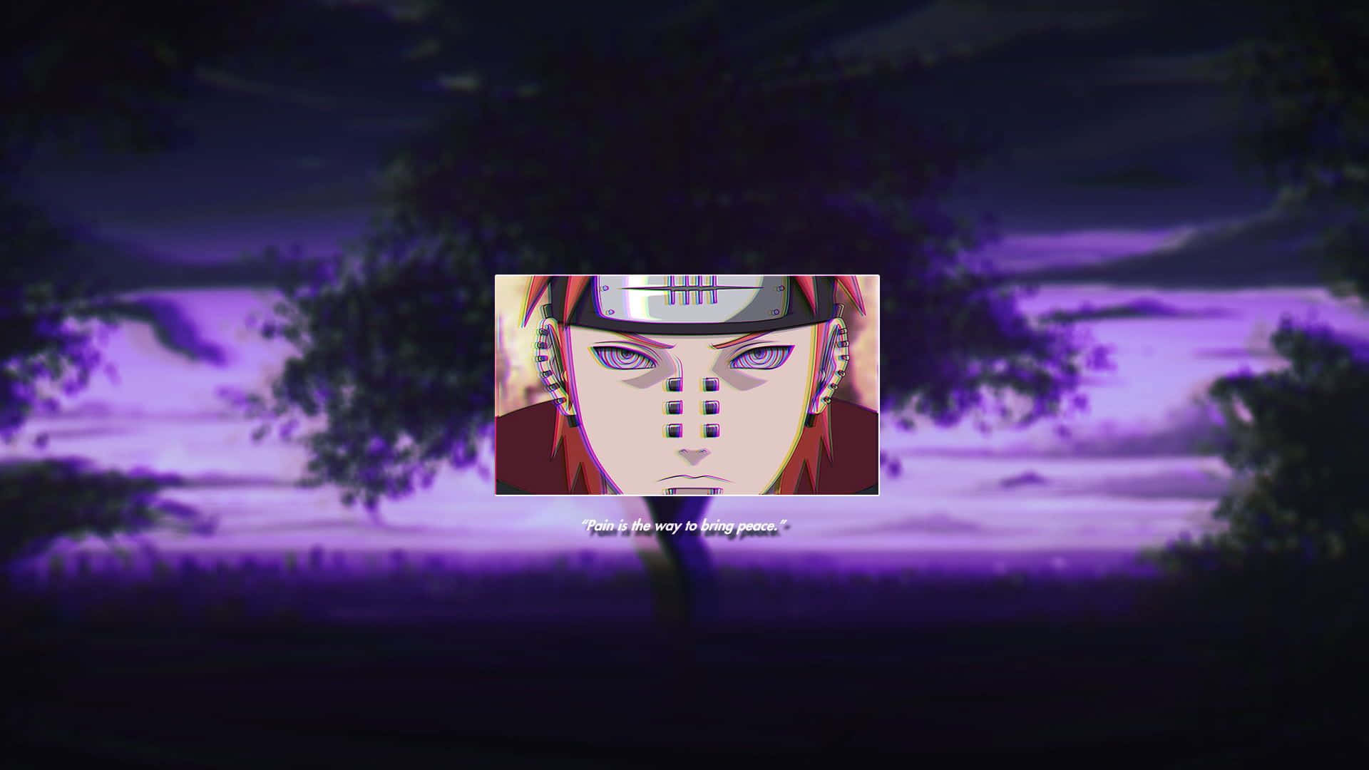 1920 X 1080 Naruto Pain Purple Edit Wallpaper