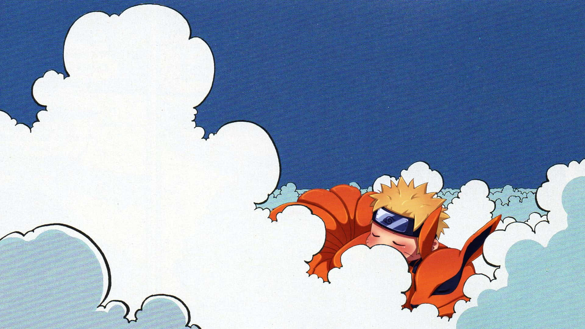 1920 X 1080 Naruto In Clouds Wallpaper
