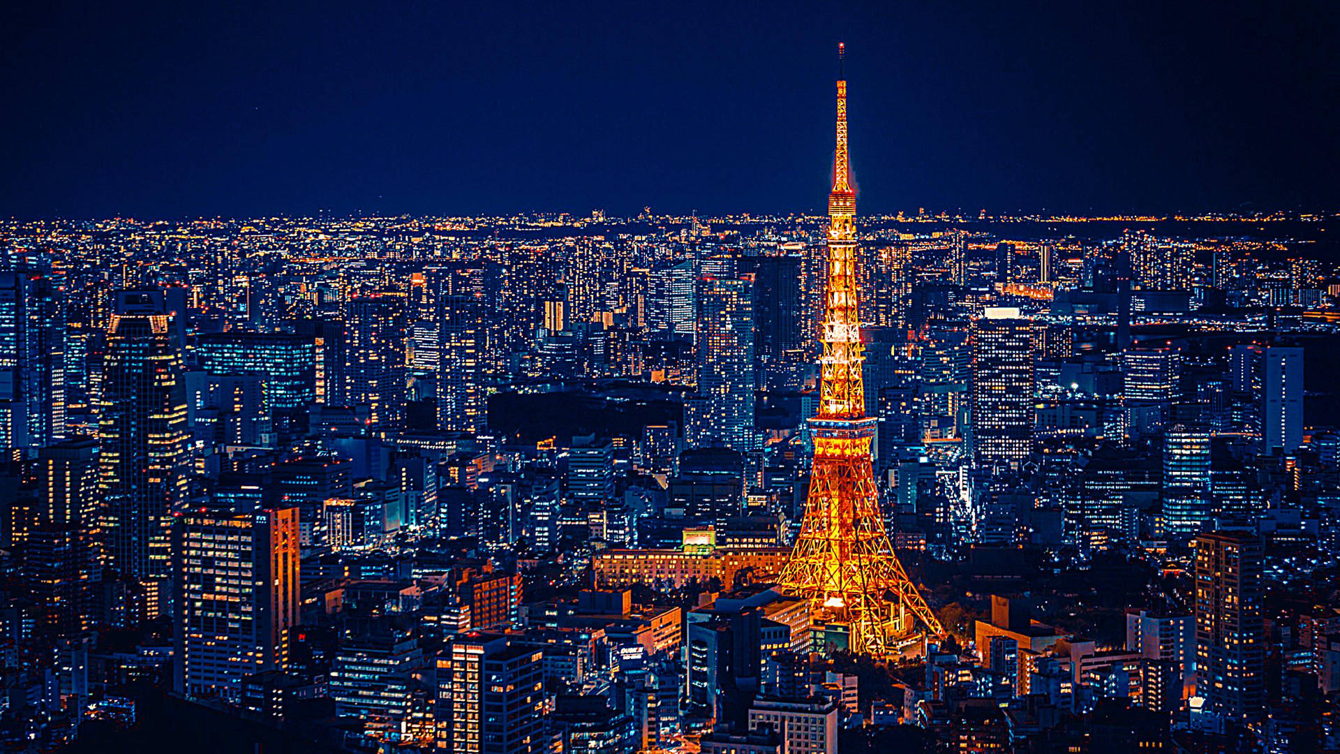 1920 X 1080 Night City Tokyo Tower