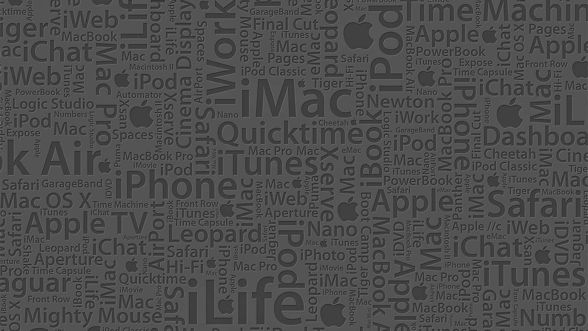 1920x1080 Apple Background Art Text Effect Background