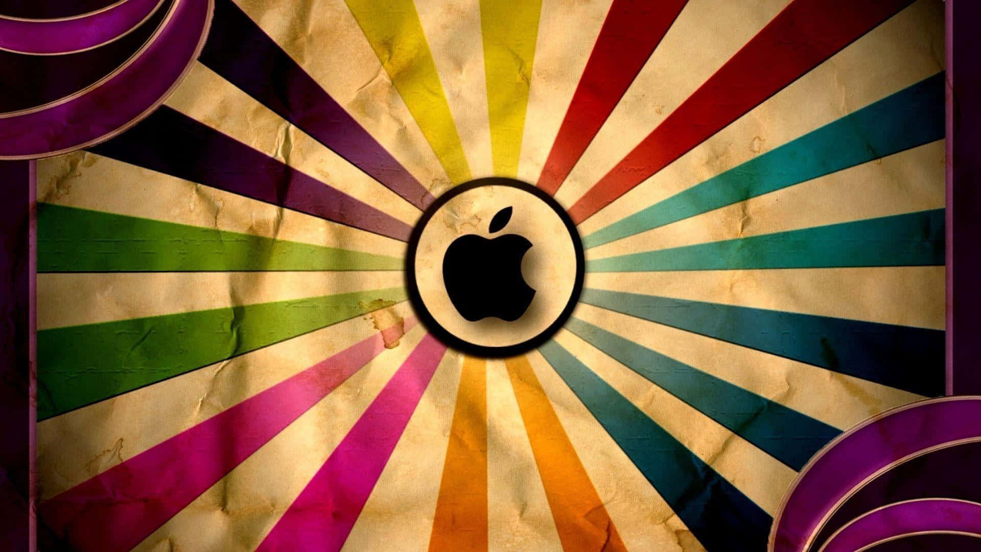 1920x1080 Apple Background Color Rays Background