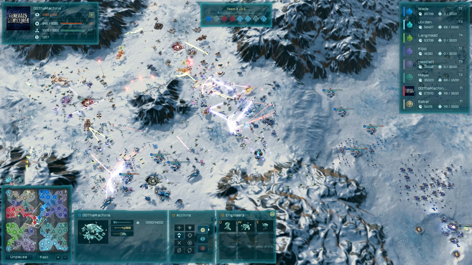 A Screenshot Of A Game With A Snowy Scene