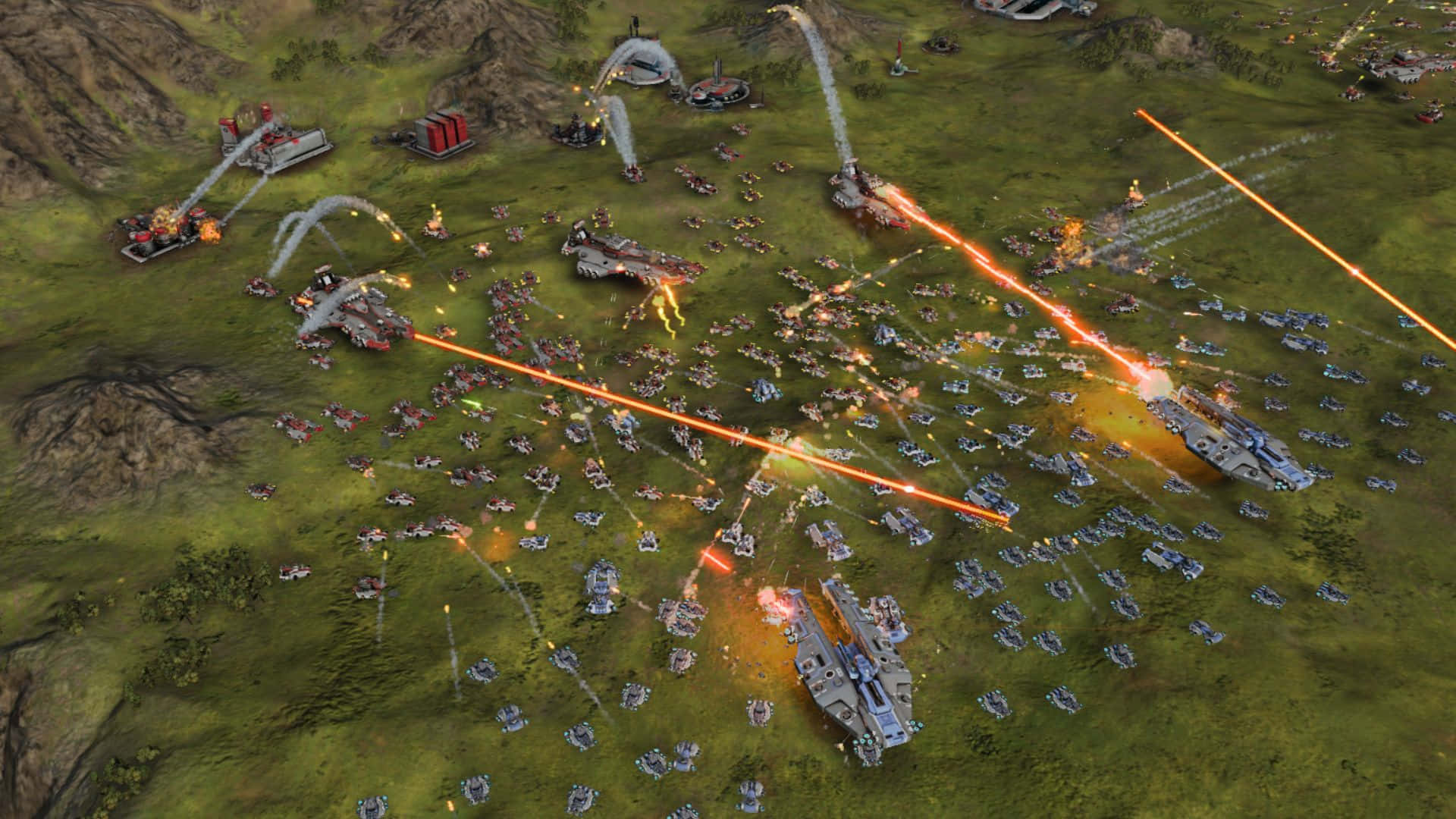 A Screenshot Of A Game With A Lot Of Ships