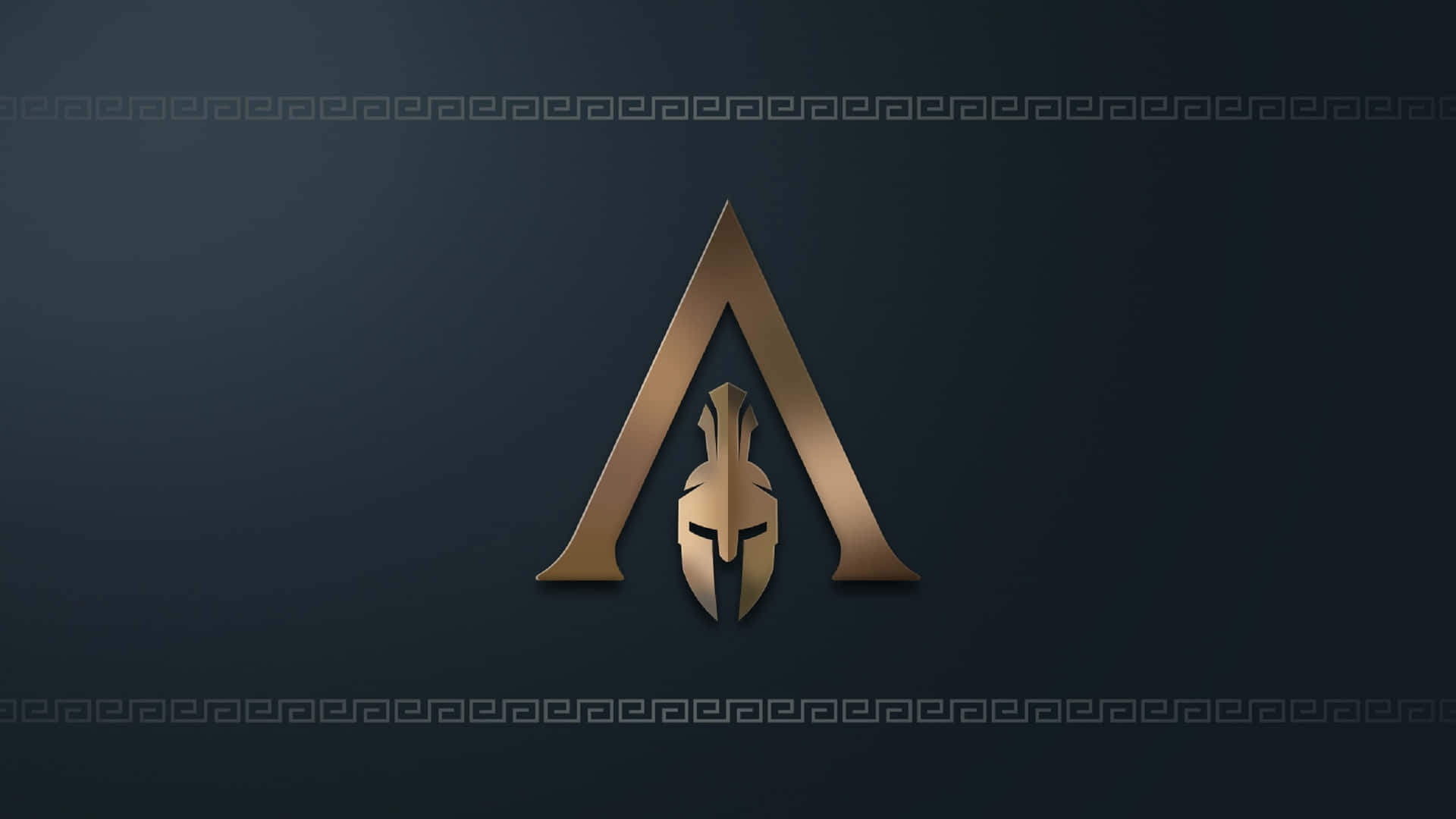 Fondode Pantalla De Assassin's Creed Odyssey Con El Logotipo En 1920x1080.