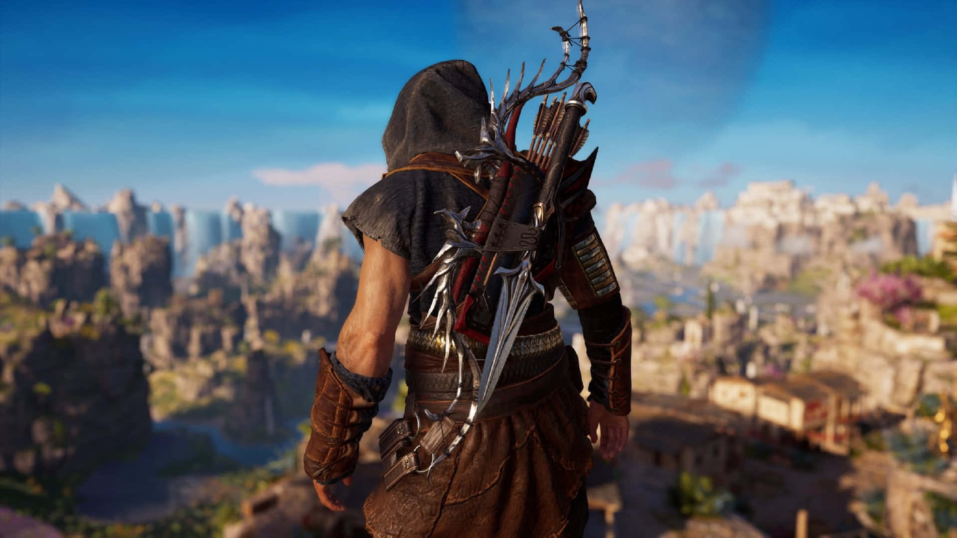 1920x1080 Assassin's Creed Odyssey Background Alexios