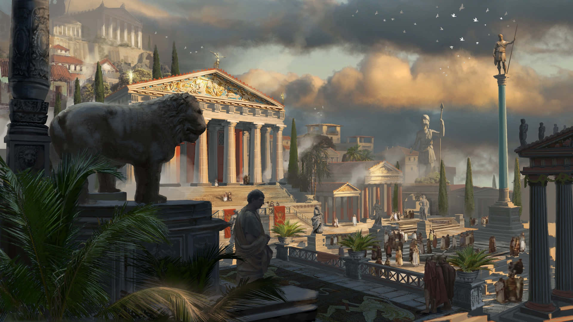 Akropolis Sanctuary 1920x1080 Assassin's Creed Origins Background