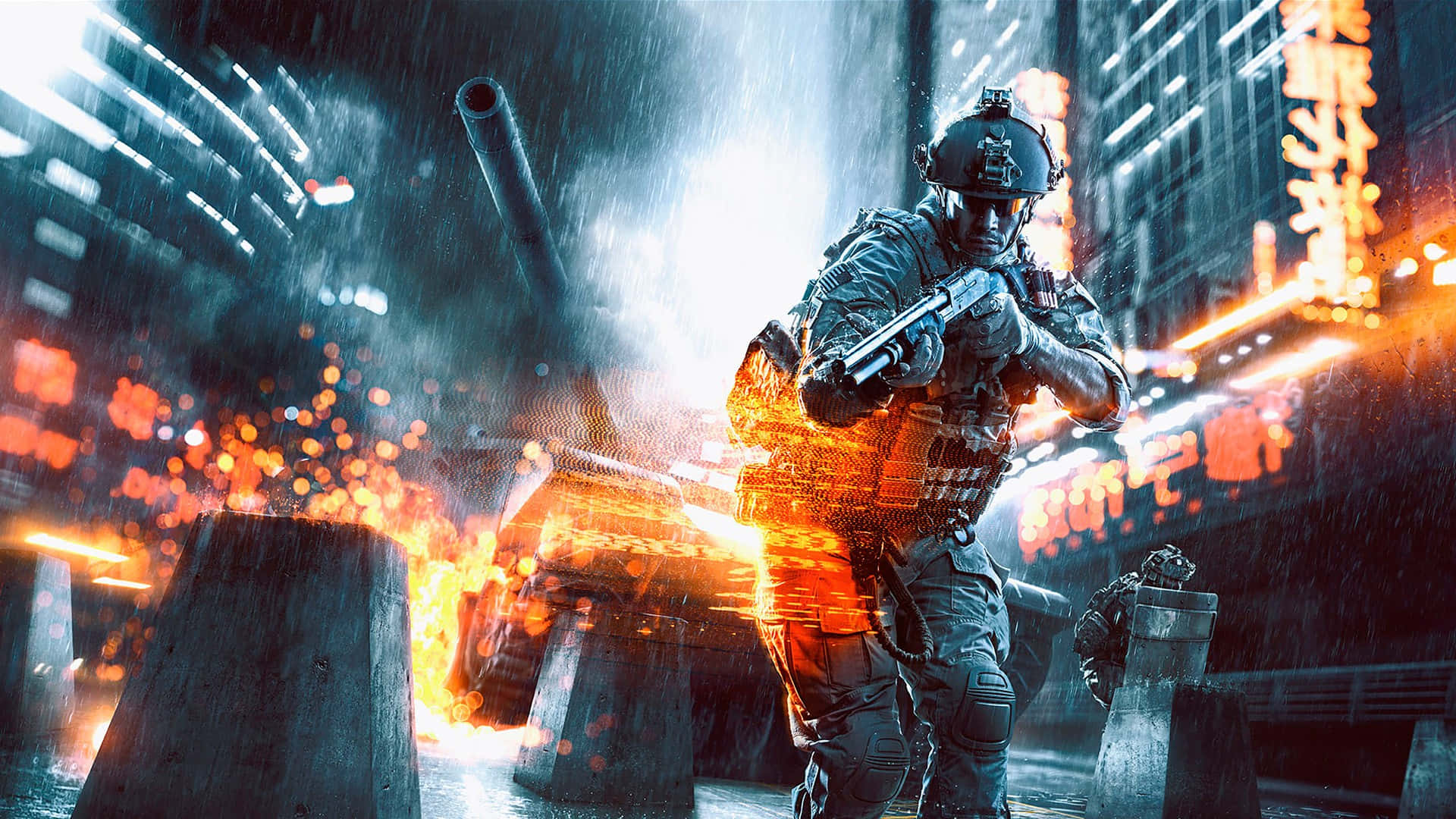 Take in the beauty of the Battlefield 4 video game as you prepare for your next mission.