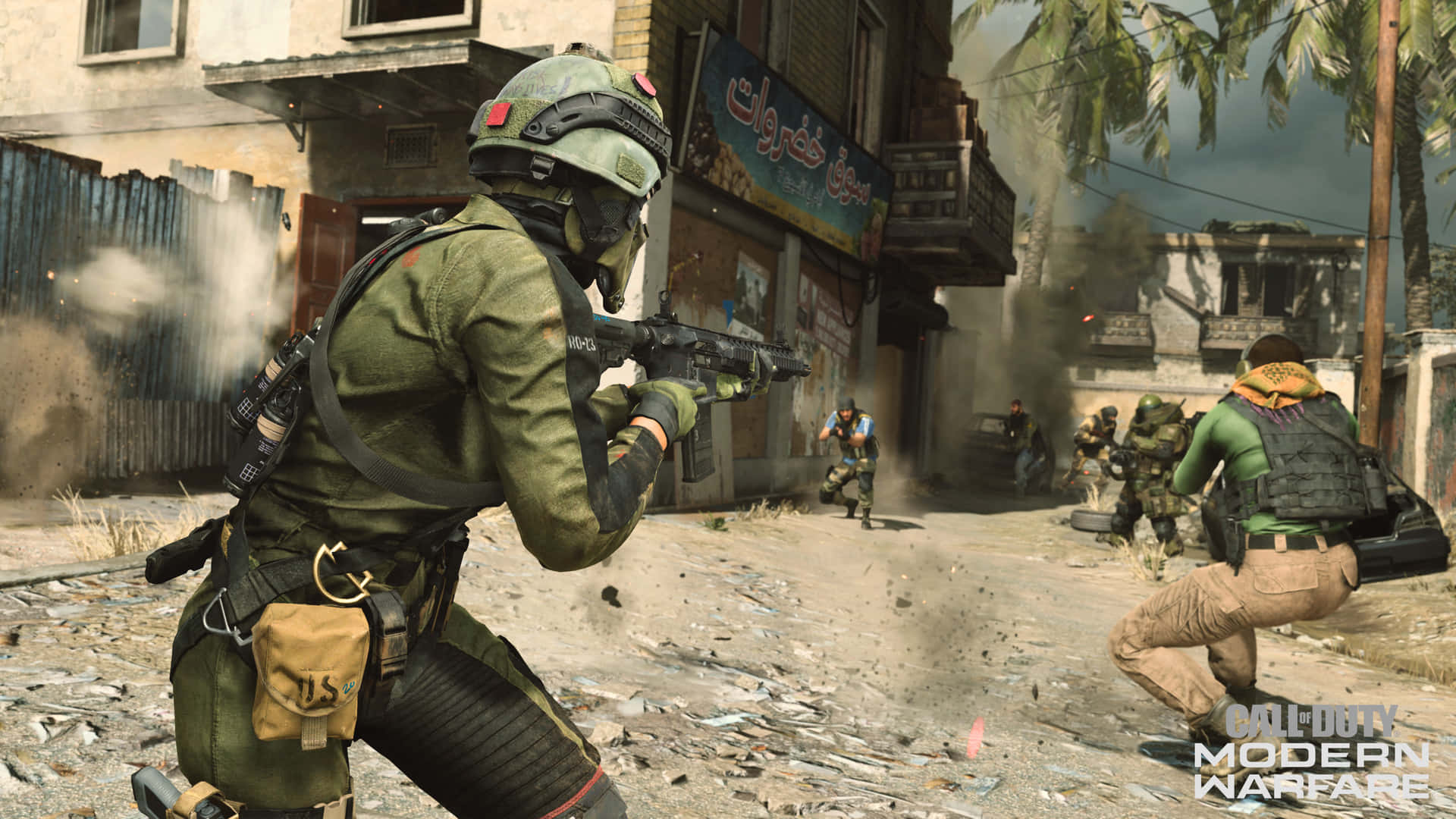 Ensoldat Förbereder Sig För Strid I Call Of Duty: Modern Warfare.