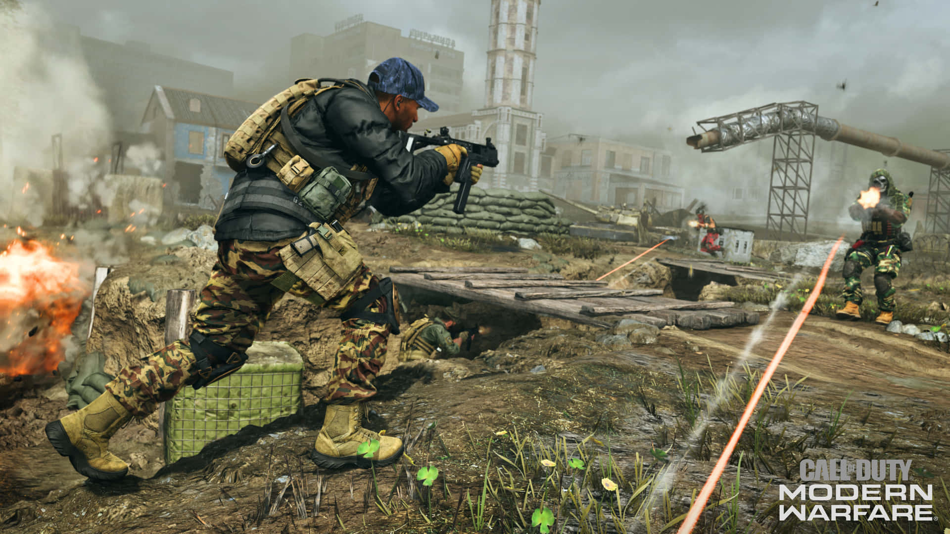 Engageradig I Intensiv Taktisk Krigföring Med Call Of Duty Modern Warfare.