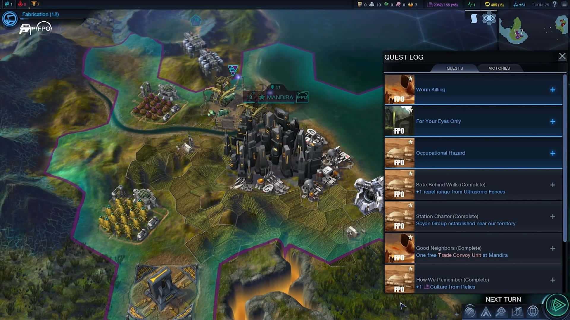 Dazzling Display of Civilization Beyond Earth Game Scene