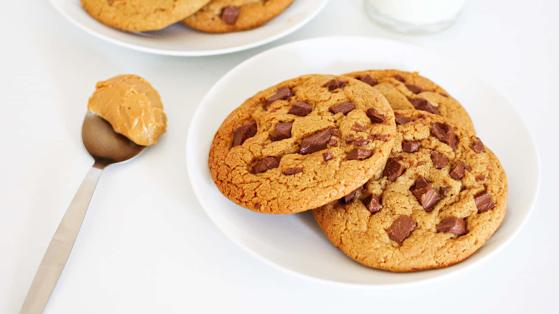 1920x1080hintergrundbild Mit Cookies Cookies Mit Erdnussbutter