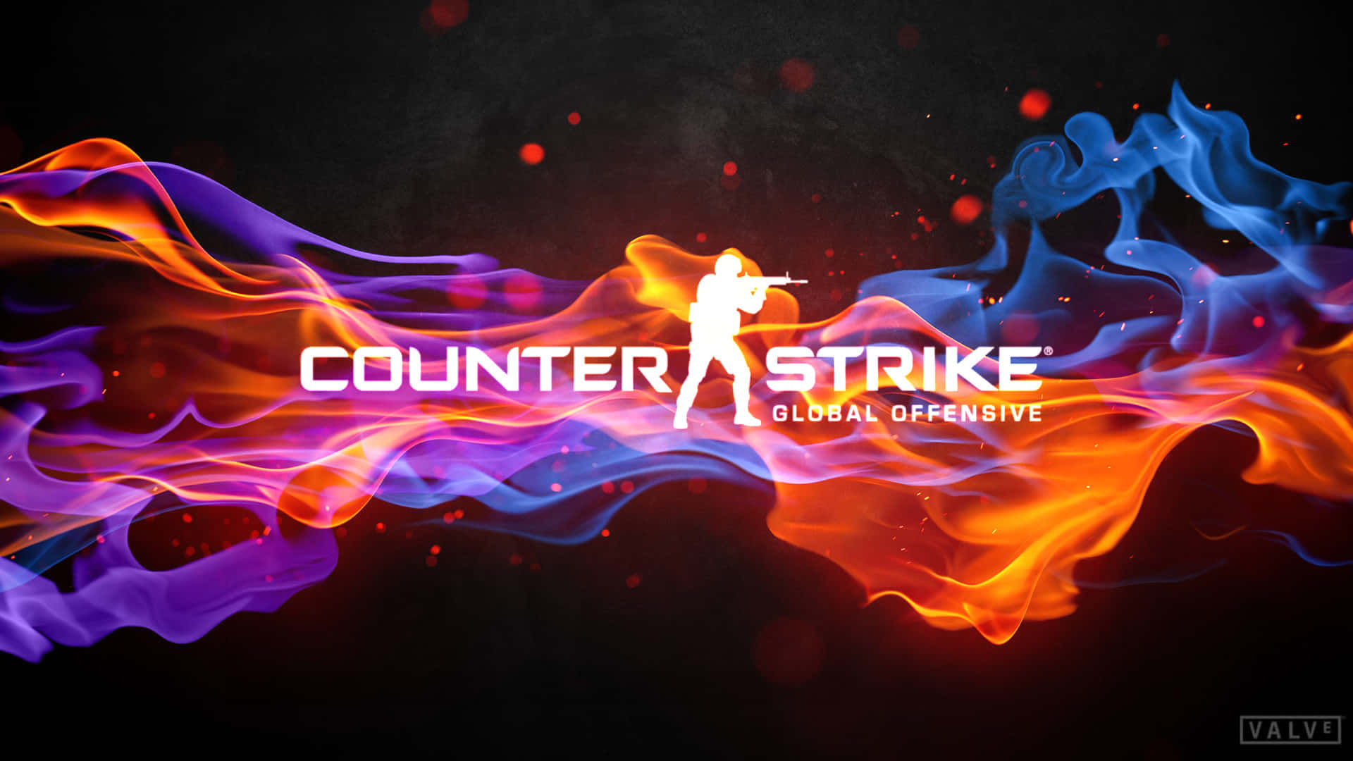 1920x1080 Counter-Strike Global Offensive Flamme Baggrunds Wallpaper