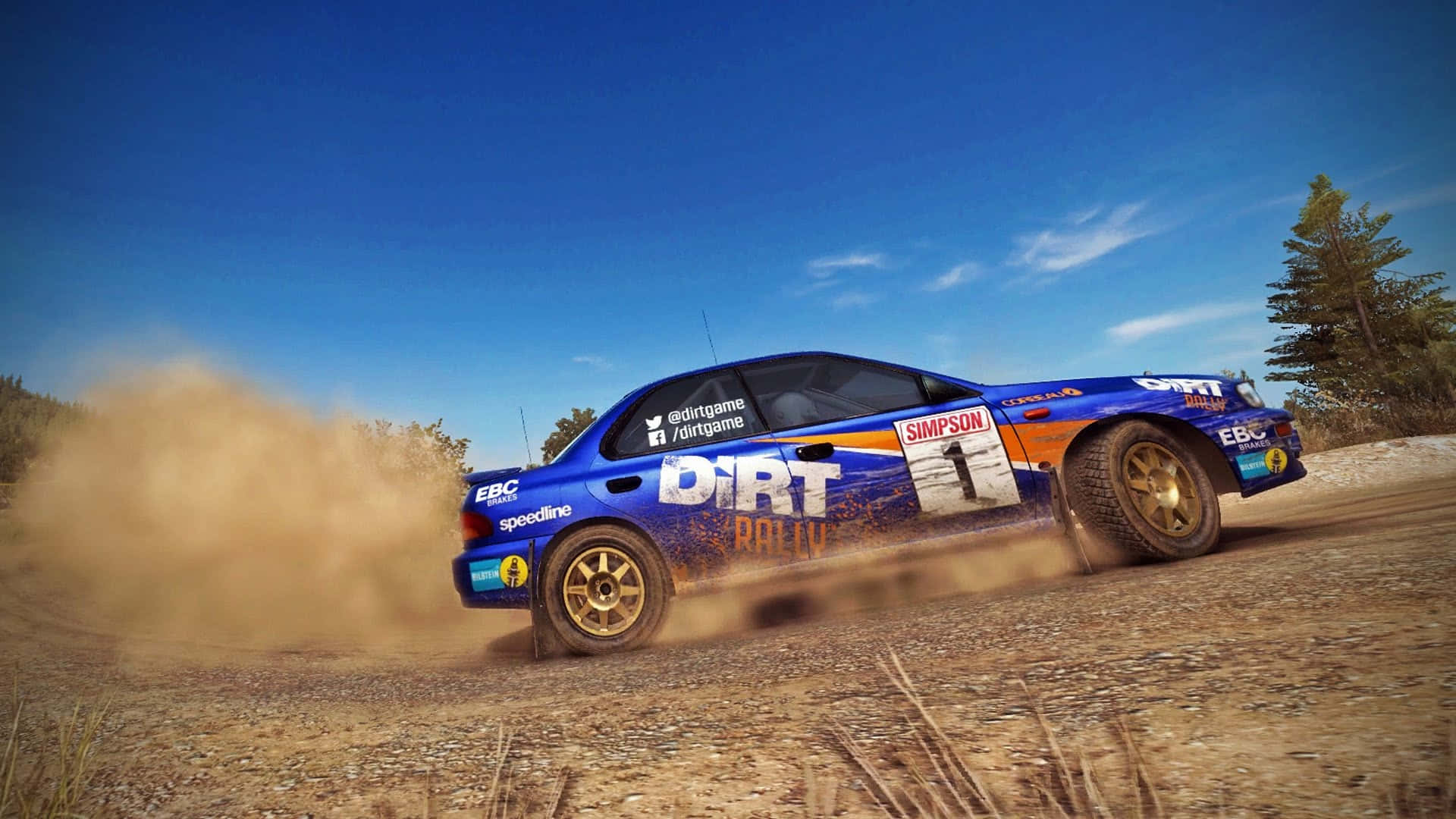 Accelerating Through Dirt Rally In Full HD