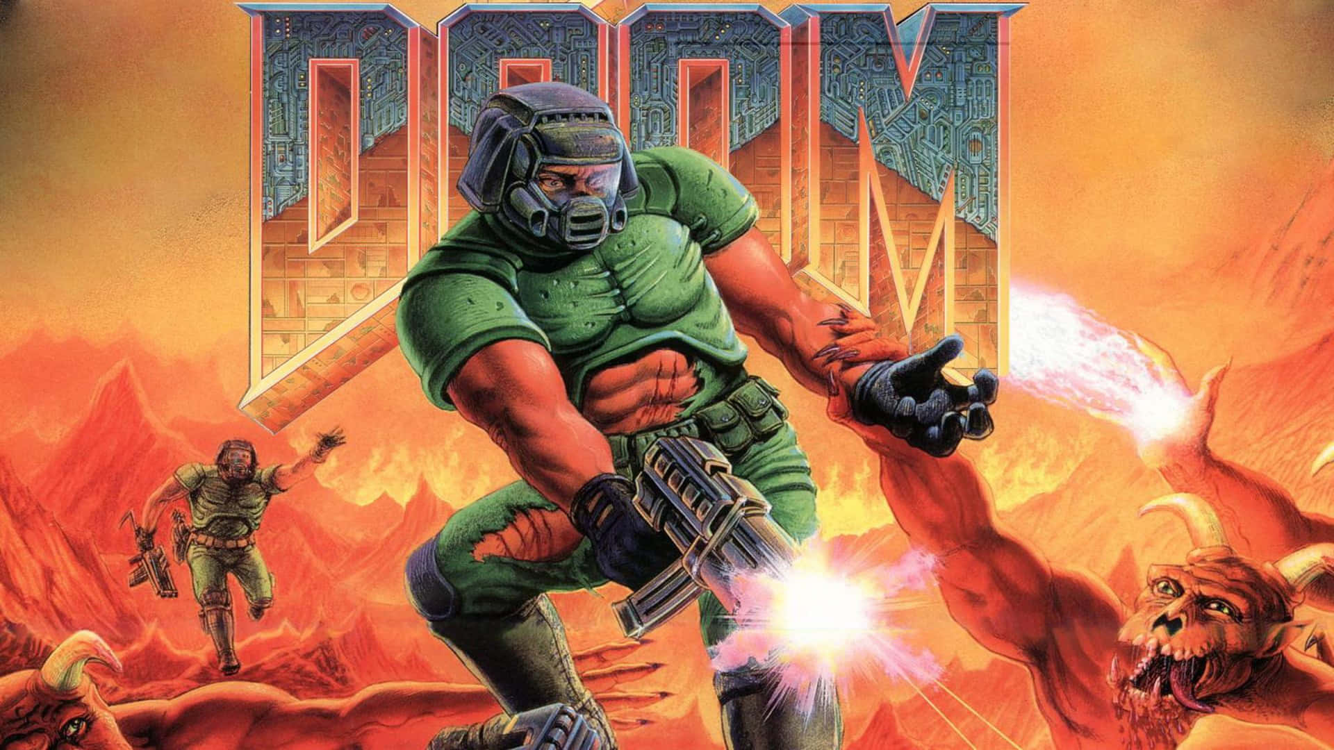 1920x1080 Doom Classic 1993 Cover Background