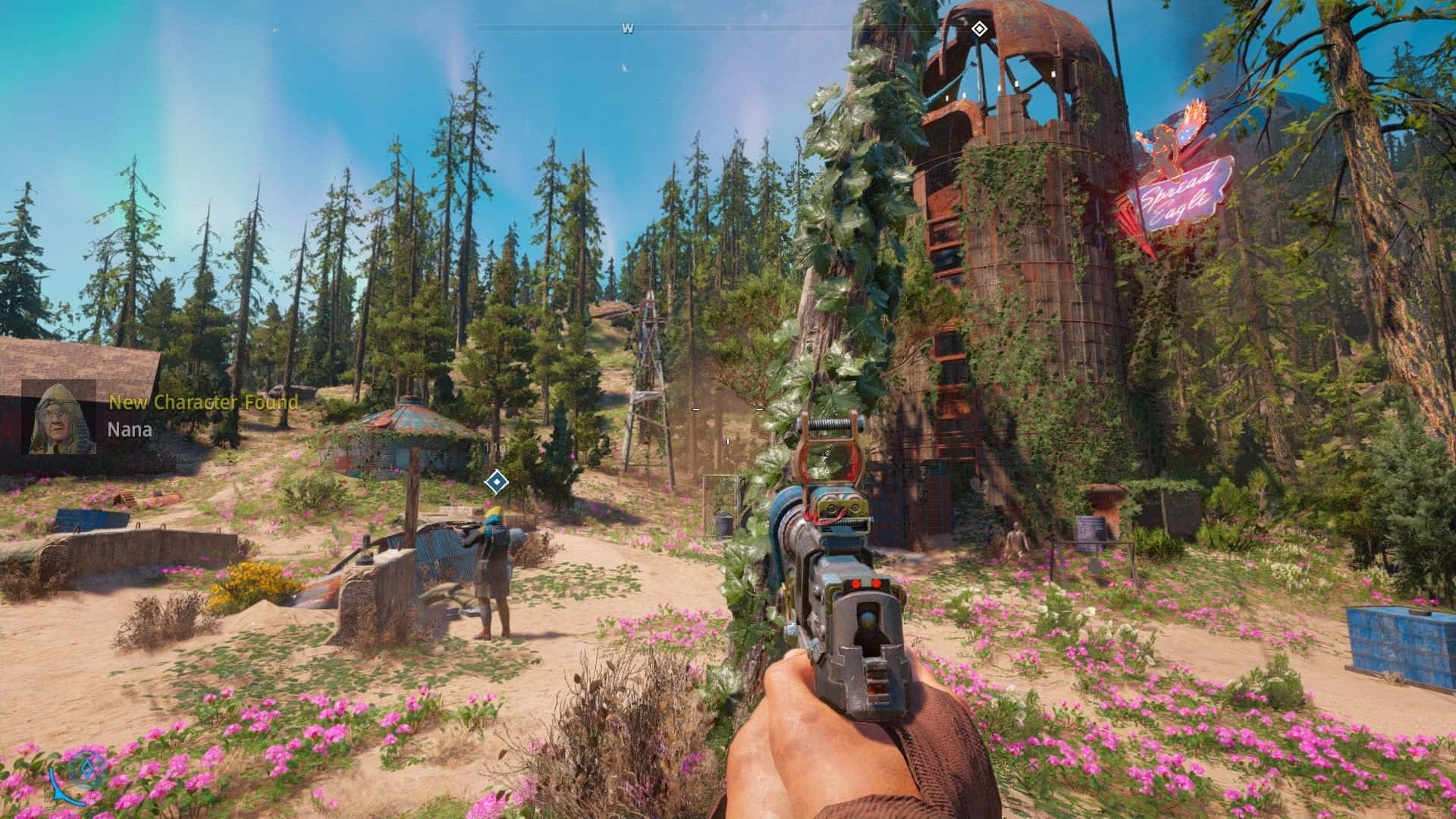 A Screenshot Of A Game With A Gun In The Background