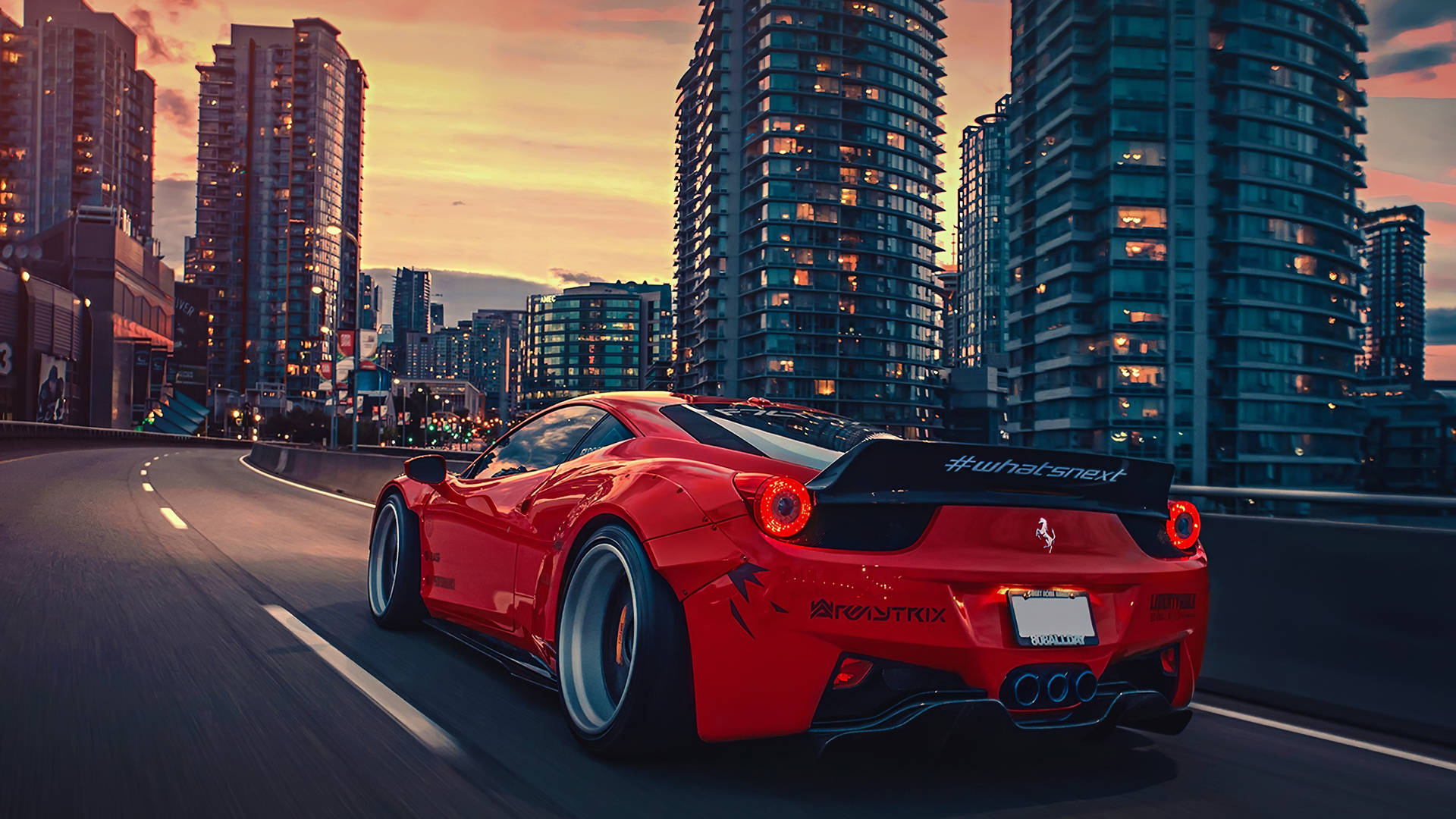 Get Ready to Race in This Chrome Ferrari Wallpaper