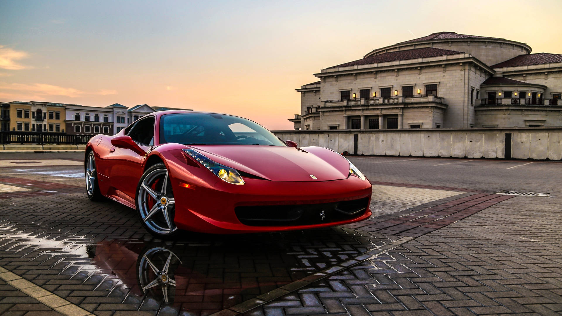 Luksuriøs Ferrari-bil tapet Wallpaper