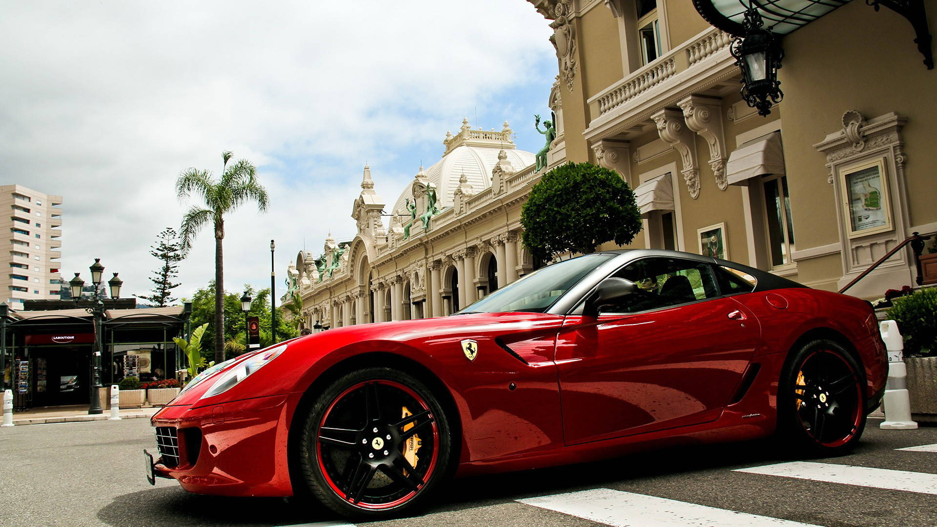 Luksus rød Ferrari Wallpaper