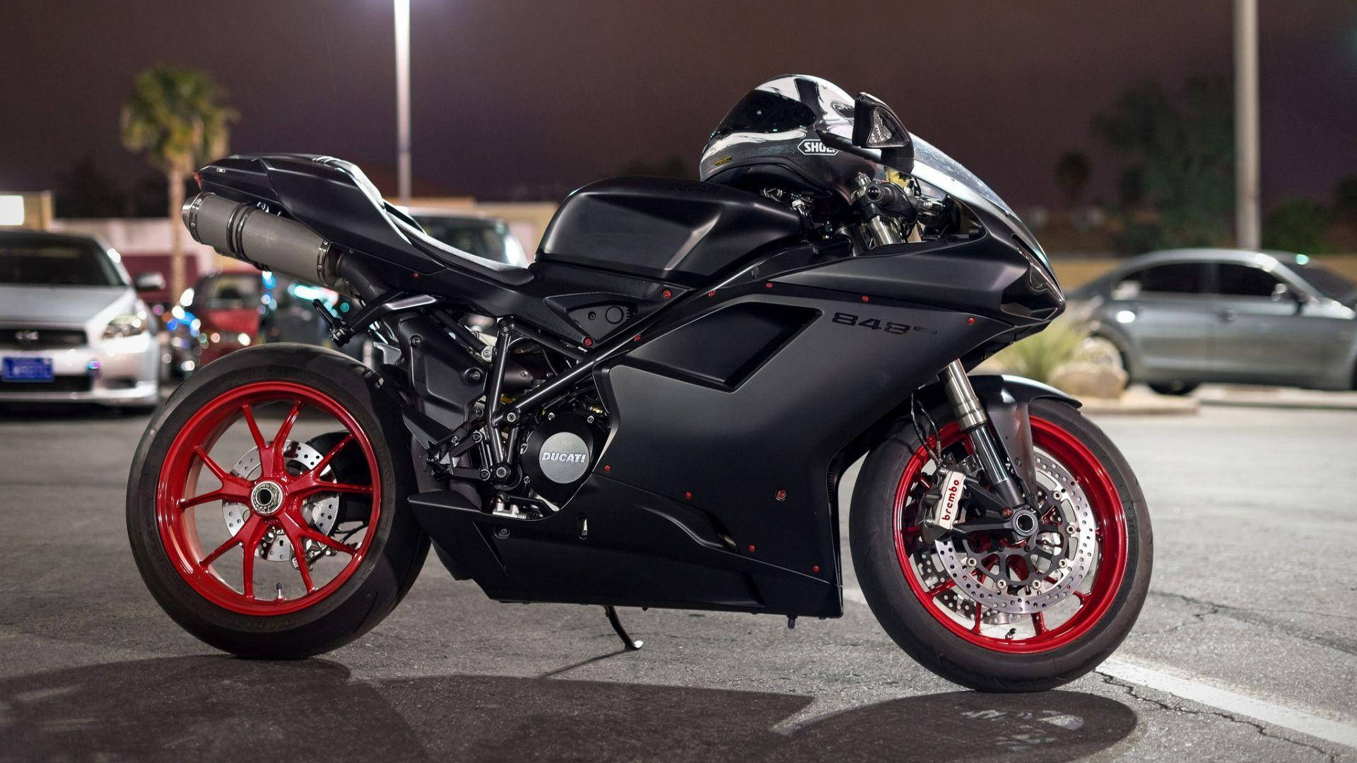 1920x1080 Hd Bikes Black Ducati 848 Background
