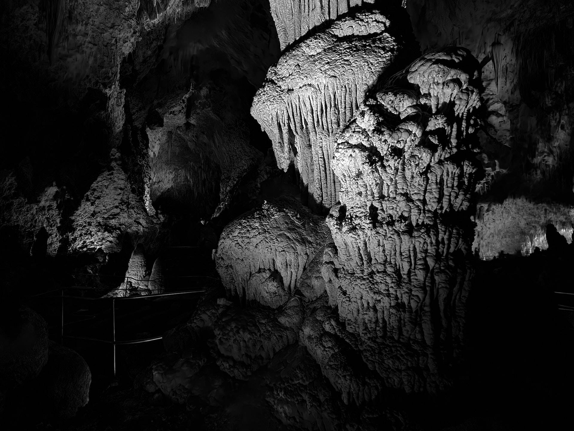1920x1080 Hd Dark Cave Stones Wallpaper